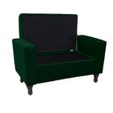 Ver imagem 3 de Recamier Baú Félix 120cm Suede Verde - Dominic Decor Felix