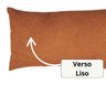 Capa Almofada Retangular Boucle Bordada Terracota 30x50cm - 4
