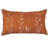 Capa Almofada Retangular Boucle Bordada Terracota 30x50cm - 1