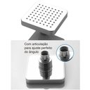 Ver imagem 4 de Ducha Chuveiro Articulado Lorben Quadrado para Aquecedor Solar Gás