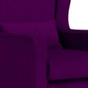 Ver imagem 5 de Poltrona C/ Puff Balanço Amamentação Aurora Veludo Roxo - Lm Decor