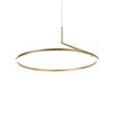 Ver imagem 1 de Lustre Pendente Nordecor Zier 2867 Dourado Fosco Led Bivolt