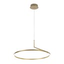 Ver imagem 3 de Lustre Pendente Nordecor Zier 2867 Dourado Fosco Led Bivolt