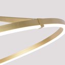 Ver imagem 2 de Lustre Pendente Nordecor Zier 2867 Dourado Fosco Led Bivolt