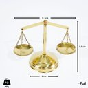 Ver imagem 4 de Balança Latão Símbolo Direito Justiça Decoração Artesanal P