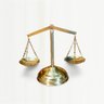 Balança Latão Símbolo Direito Justiça Decoração Artesanal P - 1