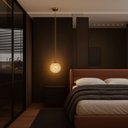 Ver imagem 4 de Lustre Pendente Led Globo Cristal Transparente Dourado 7w 3 Cores Lus-610 St3136