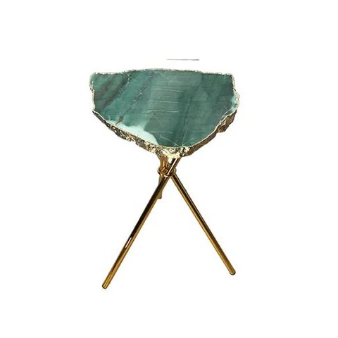 Mesa Lateral de Quartzo Verde