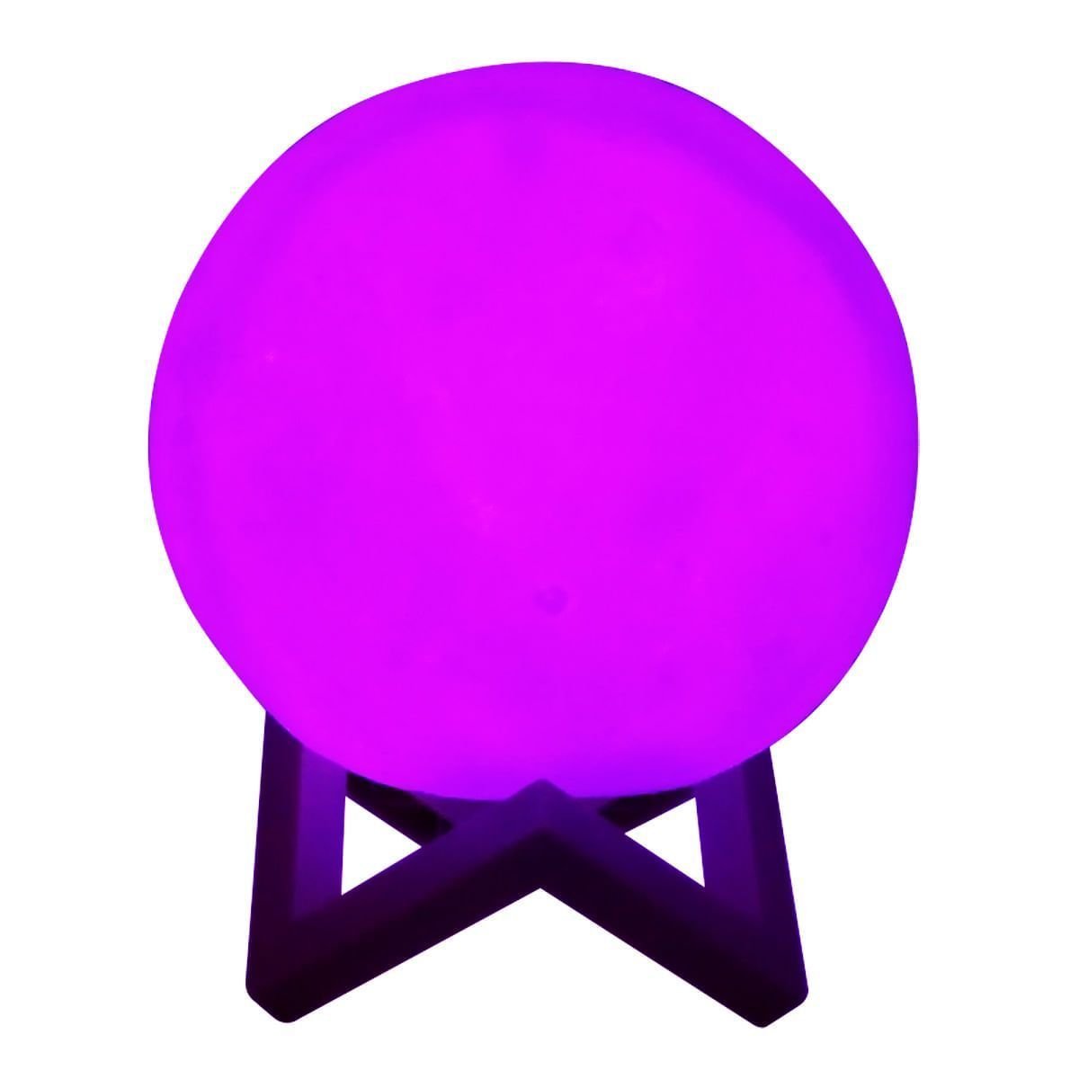 Ver imagem 4 de Luminária Lua Cheia Interponte 12 Cm com 7 Cores