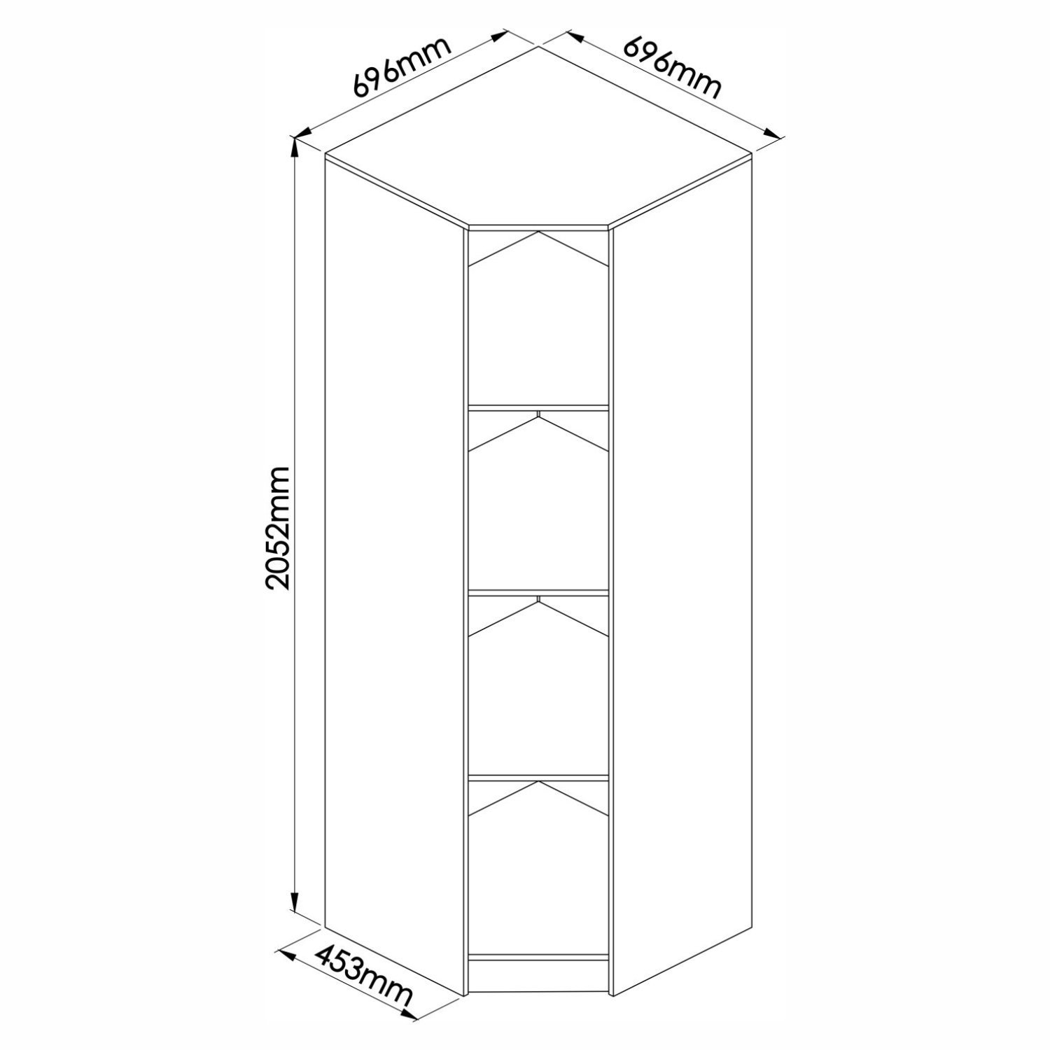 Canto Obliquo 1 Porta Wood Originale - 4