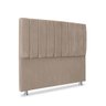 Cabeceira Estofada Cama Box Queen Carla 160cm Capuccino - 1