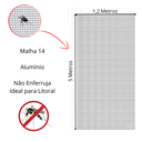 Ver imagem 4 de Tela Mosquiteira Alumínio 10m X 1,2m Janela Porta Proteção contra Mosquito Pernilongos