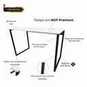 Ver imagem 5 de Mesa de Computador Estudo Industrial Cs 90x45cm 100% Mdf/aço