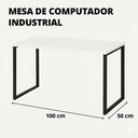 Ver imagem 4 de Mesa de Computador Estudo Industrial Cs 90x45cm 100% Mdf/aço