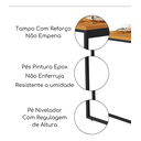 Ver imagem 3 de Mesa de Computador Estudo Industrial Cs 90x45cm 100% Mdf/aço