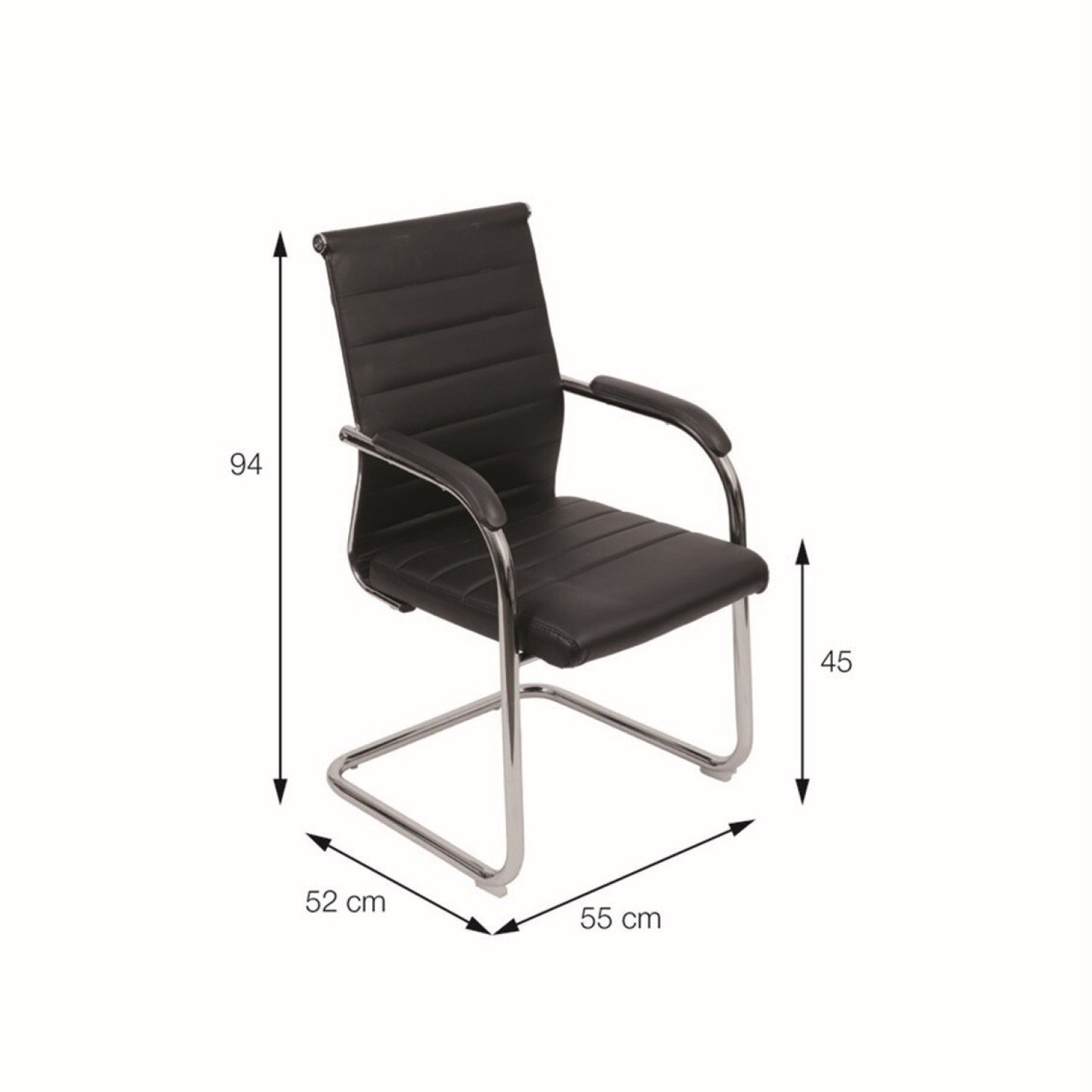 Kit 5 Cadeiras para Escritório Interlocutor Esteirinha Florença 3322 Or Design - 3