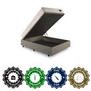 Ver imagem 7 de Base Box Baú Casal 138x188 Linho com Colchão Audaz Molas Ensacadas