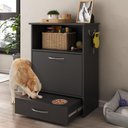 Ver imagem 3 de Balcão Multiuso/comedouro para Cães e Gatos Multimóveis Mp6026 Preto