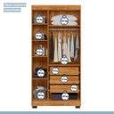 Ver imagem 7 de Guarda Roupa Solteiro 3 Portas 3 Gavetas Flórida 100% MDF