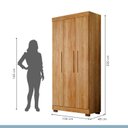 Ver imagem 6 de Guarda Roupa Solteiro 3 Portas 3 Gavetas Flórida 100% MDF