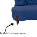 Ver imagem 6 de Sofá 2 Lugares Orgânico Curvo Tókio 150cm Veludo Azul Marinho
