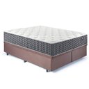Ver imagem 4 de Base Box Baú Queen Bipartido 158x198 Suede com Colchão Relax Fresh Molas Ensacadas