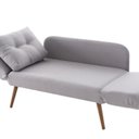 Ver imagem 5 de Sofá Cama de Solteiro 140cm x 84cm Adele Cinza Gelo