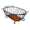 Ver imagem 6 de Fruteira Oval de Mesa em Ferro e Madeira Decorativa e Funcional