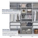 Ver imagem 5 de Guarda Roupa Solteiro 6 Portas 4 Gavetas Flórida 100% MDF