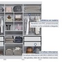Ver imagem 4 de Guarda Roupa Solteiro 6 Portas 4 Gavetas Flórida 100% MDF Branco