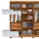 Ver imagem 5 de Guarda Roupa Solteiro 6 Portas 4 Gavetas Flórida 100% MDF