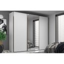 Ver imagem 1 de Guarda Roupa Casal com Espelho 3 Portas 6 Gavetas Veneto Branco