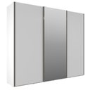 Ver imagem 3 de Guarda Roupa Casal com Espelho 3 Portas 6 Gavetas Veneto Branco