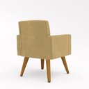 Ver imagem 3 de Kit 2 Cadeiras Poltronas para Escritório Recepção Capuccino Cor:capuccino