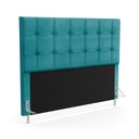 Ver imagem 1 de Cabeceira Soraya 160 para Cama Queen Z-016 Sued Azul Turquesa Aradecor