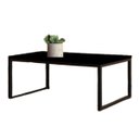 Ver imagem 1 de Mesa de Centro Industrial Elegance Preto Fosco