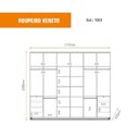 Ver imagem 5 de Guarda Roupa Casal com Espelho 3 Portas 6 Gavetas Veneto