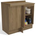 Ver imagem 2 de Armário de Cozinha Balcão de Canto 1 Porta 52x98cm com Tampo M625 Botanic Kappesberg