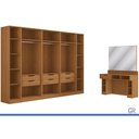 Ver imagem 3 de Quarto Modulado Casal 10 Peças Liga QM38 Canela Kappesberg