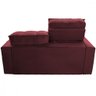 Sofá para Sala Reclinavel Estofado Price 180cm Veludo Vinho - 6