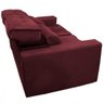 Sofá para Sala Reclinavel Estofado Price 180cm Veludo Vinho - 3