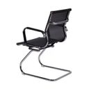 Ver imagem 2 de Kit 4 Cadeiras Escritorio Interlocutor Esteirinha Tela Mesh 3303 Preto
