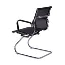 Ver imagem 2 de Kit 4 Cadeiras Escritorio Interlocutor Esteirinha Tela Mesh 3303 Preto