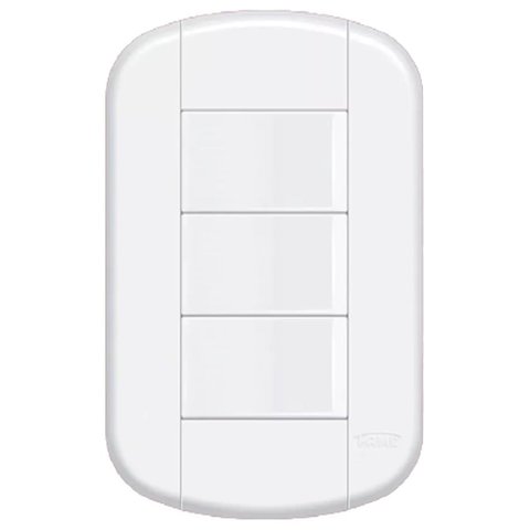 Conjunto de 3 Interruptores Simples 16a/250 Volts Blanc Mais - 11139124 - Fame Conjunto 3 Interrupto