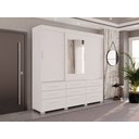 Ver mais imagens de Guarda-roupa New Star 3 Portas 9 Gavetas com Espelho Salleto Branco