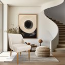 Ver imagem 2 de Cadeira Poltrona Juliana Suede Pés Palito Castanho - Pallazio Bege