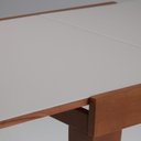 Ver mais imagens de Mesa de Jantar Extensível Tampo com Vidro e Pés em Madeira Maciça Tock Mel