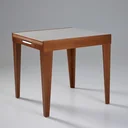 Ver imagem 4 de Mesa de Jantar Extensível Tampo com Vidro e Pés em Madeira Maciça Tock