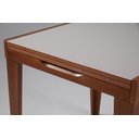 Ver mais imagens de Mesa de Jantar Extensível Tampo com Vidro e Pés em Madeira Maciça Tock