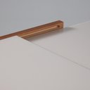 Ver imagem 7 de Mesa de Jantar Extensível Tampo com Vidro e Pés em Madeira Maciça Tock Mel